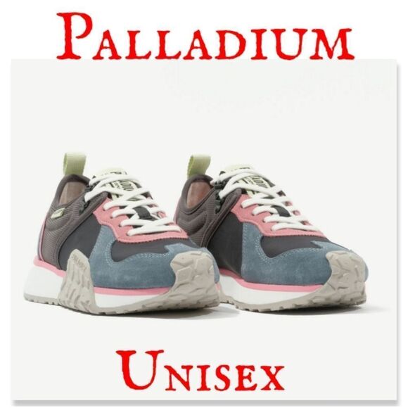 NIB Palladium TROOP RUNNER - Black/Goblin Blue - Picture 1 of 8